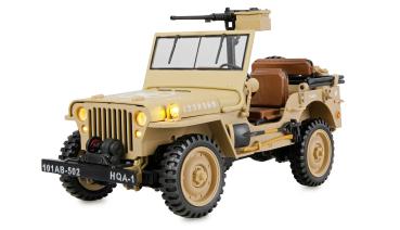 Amewi Jeep Willys MB Scale Crawler 4WD 1:14 RTR sand RC Spielzeug RC Auto