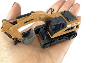 Preview: Amewi Mini-Bagger aus Metall proportional 8-Kanal 1:64 RTR RC Fahrzeuge