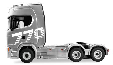 Preview: Amewi Scania 770 S Zugmaschine 6x4 1:18 RTR silber RC Modell ferngesteuert