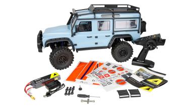 Preview: Amewi ALLRock H8 V2 Scale Crawler brushless 1:8 RTR blau/orange RC Modell