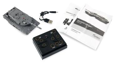 Preview: Amewi Leopard II Mini-Panzer mit IR-Battle-Funktion 1:72 RTR RC Militärfahrzeug