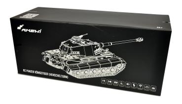 Amewi Königstiger Henschelturm 1:16 Advanced Line IR/BB RC Militärfahrzeug RC Panzer