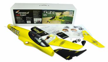 Preview: Amewi AMXFlight Tiger S Jet 55mm EDF PNP gelb RC Flugzeug RC Modell