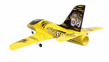 Preview: Amewi AMXFlight Tiger S Jet 55mm EDF PNP gelb RC Flugzeug RC Modell