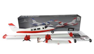 Preview: Amewi AMXPlanes P68 Hochdecker 850mm PNP rot RC Flugzeug RC Modell