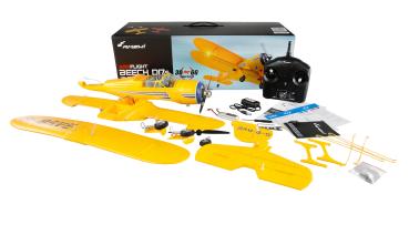 Preview: Amewi AMXFlight Beech D17s Doppeldecker 3D/6G RTF gelb RC Flugzeug RC Modell