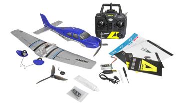 Preview: Amewi Cirrus SR22 brushless 520mm 4-Kanal 3D/6G RTF blau RC Flugzeug