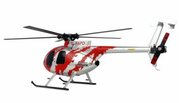 Preview: Amewi AFX MD500E Zivil Helikopter brushless 4-Kanal 6G RTF rot/silber RC