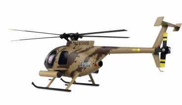 Preview: Amewi AFX MD500E Militär brushless 4-Kanal 325mm Helikopter 6G RTF braun RC
