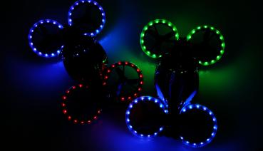 Amewi FightStar Battle Drone Set RTF rot & blau RC Drohne Multikopter