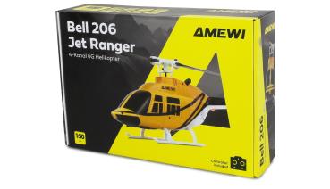 Amewi Bell 206 Jet Ranger Helikopter 4-Kanal 6G RTF RC Hubschrauber Modell