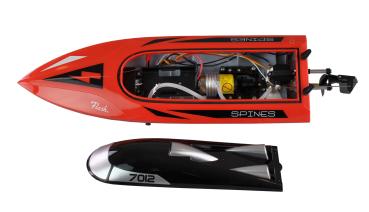 Preview: Amewi Speedboot 7012 Mono 460mm 25km/h RTR rot RC Boot RC Modell