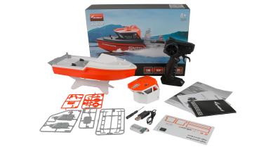 Preview: Amewi Rettungsboot brushless Jetantrieb 320mm RTR weiß/orange RC Boot RC Modell