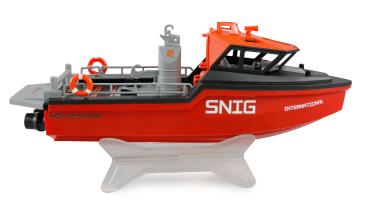 Preview: Amewi Rettungsboot brushless Jetantrieb 320mm RTR schwarz/rot RC Boot RC Modell