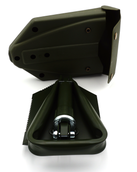 Preview: Klappspaten BW Spaten mit Kunststofftasche Bundeswehr Schaufel 3-teilig