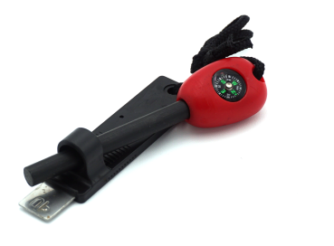Feuerstarter Outdoor mit Kompass Feuerstahl Feuerstab Camping Survival