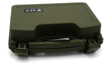 Preview: Waffenkoffer Kunststoff abschließbar gepolstert Pistolenkoffer Jagd Box Outdoor