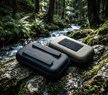 MFH Hartschale Hardcase Tasche Klett Netzfach Outdoor Box Etui Schutzhülle klein