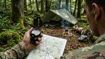 Preview: Kompass US Typ Notfall Outdoor Armee BW Survival Metallkompass