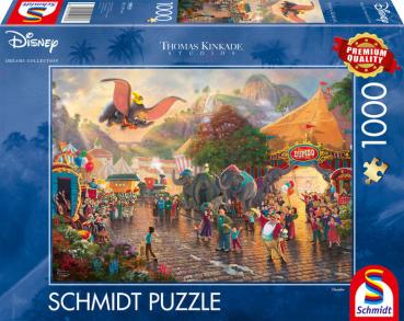 Schmidt Spiele Disney, Dumbo - 1000 Teile Puzzle (Thomas Kinkade)