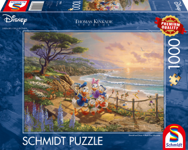 Preview: Schmidt Spiele Disney, Donald & Daisy, A Duck Day Afternoon - 1000 Teile Puzzle (Thomas Kinkade)
