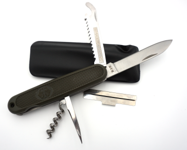 BW Taschenmesser oliv Bundesadler Klappmesser MFH Bundeswehr Camp Säge Outdoor