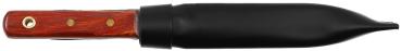 Bundeswehr Matrosenmesser Holz Griff Glattschliff Messer Lederscheide Outdoor