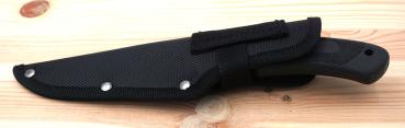 Preview: Outdoor Messer Hunter Jagdmesser 3Cr13 Stahl Klinge Gummigriff Nylonscheide 25cm