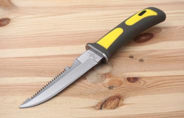 Outdoor Tauchermesser 3Cr13 Stahl Wellenschliff Gurtschneider Beinmesser Arm
