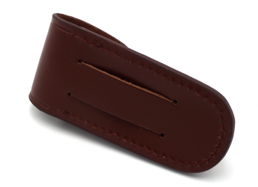 Preview: Messertasche Leder Etui für Taschenmesser Gürteltasche Holster 11cm Heftlänge