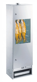 Preview: Peetz Räucherofen verzinkt Räucherschrank Sichtfenster Fisch Tür 120x39x28cm