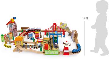 Small Foot Holzeisenbahn Hafen Kinder Spielzeug