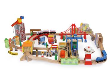 Small Foot Holzeisenbahn Hafen Kinder Spielzeug