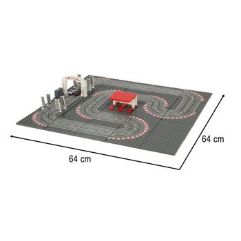 Autorennbahn Baustein Kompatibel 1:87 Slotcar Rennbahn Kinder Spielzeug Geschenk