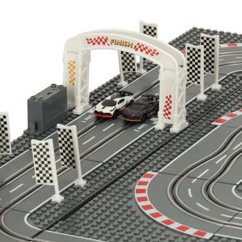 Preview: Autorennbahn Baustein Kompatibel 1:87 Slotcar Rennbahn Kinder Spielzeug Geschenk