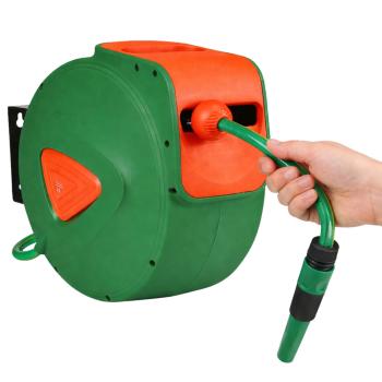 Automatischer Gartenschlauchaufroller Wand Schlauchbox Schlauchtrommel 2 Längen