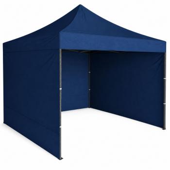 Profi Faltpavillon 3x3m STAHLGESTELL Wasserdicht 420D Expresszelt blau