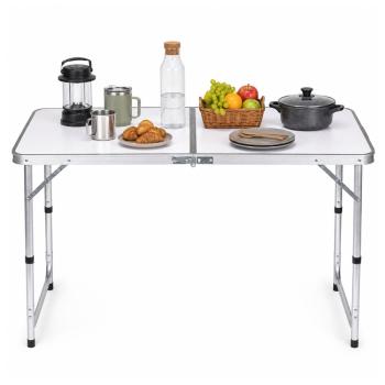 Preview: Campingtisch Aluminium Klapptisch höhenverstellbar Koffertisch Falttisch Outdoor