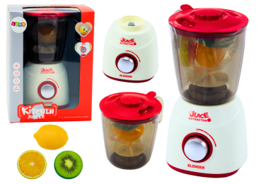 Lean Mixer für Kinder, rotierende Lichter, Sound, Früchte, 3 Stk  Spielset Küche