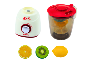 Preview: Lean Mixer für Kinder, rotierende Lichter, Sound, Früchte, 3 Stk  Spielset Küche