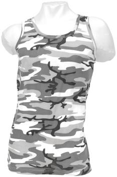 Preview: US Tank Top metro 100% Baumwolle Herren Muskelshirt Army XS-3XL