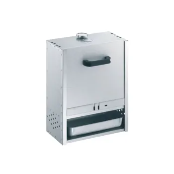 Preview: Peetz Räucherofen Smoker verzinkt Räucherschrank Fisch Fleisch Grill 50x39x28cm