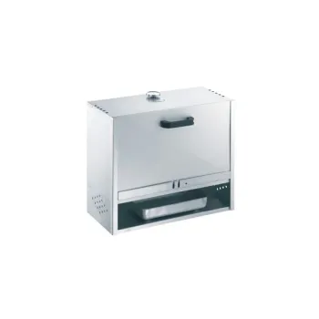 Preview: Peetz Räucherofen Smoker verzinkt Räucherschrank Fisch Fleisch Grill 50x60x28cm