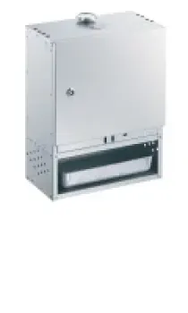 Preview: Peetz Räucherofen Smoker verzinkt Räucherschrank Fisch Fleisch Tür 50x39x28cm