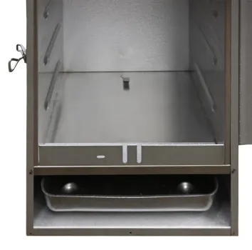 Peetz isolierter Räucherofen Edelstahl Räucherschrank 100x39x28cm Fleisch Fisch 
