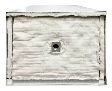 Preview: Peetz isolierter Räucherofen Edelstahl Räucherschrank 120x39x28cm Fleisch Fisch 