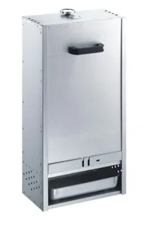 Preview: Peetz Räucherofen Smoker verzinkt Räucherschrank Fisch Fleisch Grill 75x39x28cm