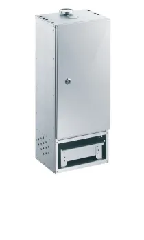 Preview: Peetz Räucherofen Smoker verzinkt Räucherschrank Fisch Fleisch Tür 65x26x21cm
