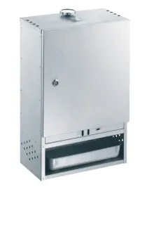 Preview: Peetz Räucherofen Smoker verzinkt Räucherschrank Fisch Fleisch Tür 60x39x28cm