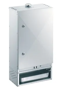 Preview: Peetz Räucherofen Smoker verzinkt Räucherschrank Fisch Fleisch Tür 75x39x28cm